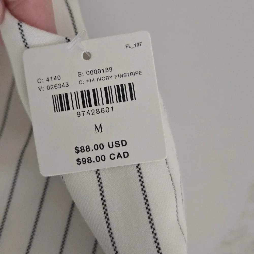 NWT  Anthropologie Pinstripe Halter Vest